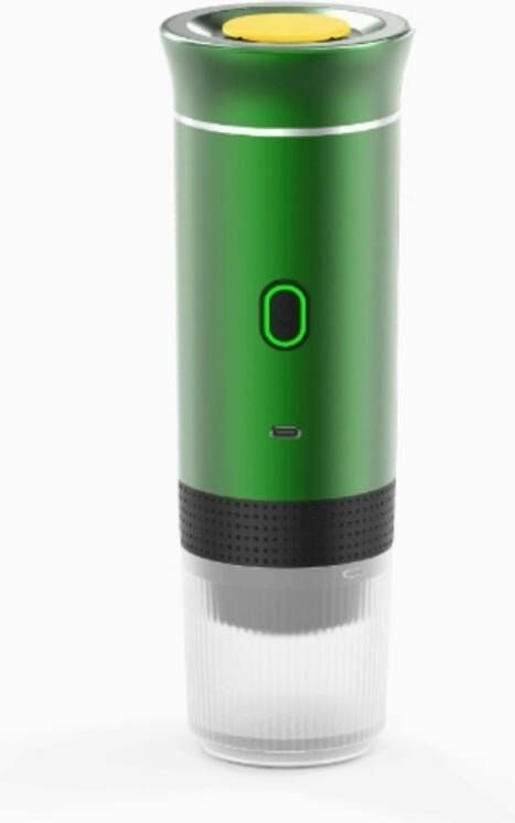 Draagbare elektrische espressomachine 3-in-1 capsule koffiepoedermaker compatibel met originele Nespresso-capsules andere capsules en gemalen koffie zelfverwarmende reis-koffiezetapparaat Groente - Foto 3