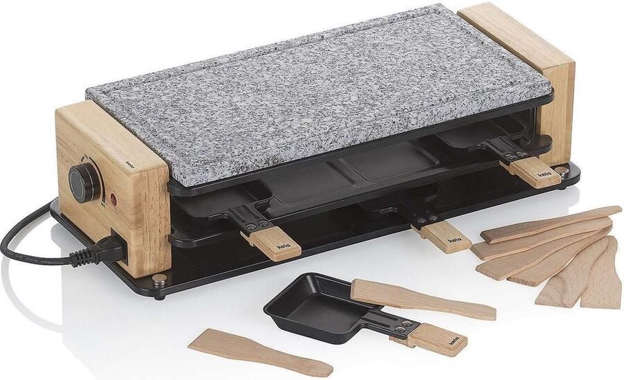 Kela Steengrill voor 8 Personen 950 W Graniet Hout Staal 49 x 20.5 x 12.5 cm Bedretto