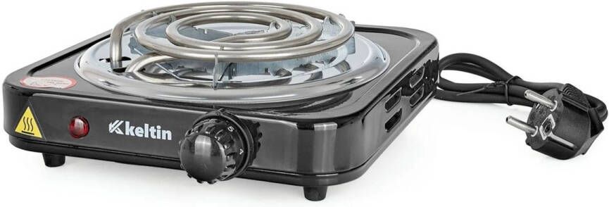 Keltin Draagbare elektrische kookplaat 1000W compact en krachtig