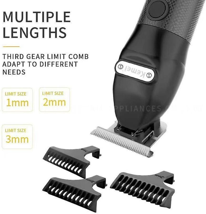 Kemei Km 1753 Elektrische Professionele Tondeuse Usb Snel Opladen Mannen Haar Trimmer Met Oplaadbasis Haar Snijmachine