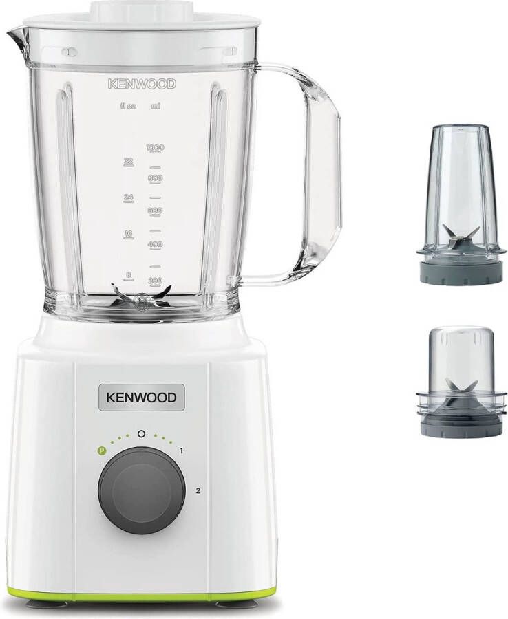 Kenwood Blend-Xtract 3-in-1 BLP31.D0WG 1 6 l Blender voor op aanrecht 350 W Transparant Wit