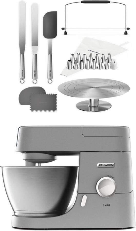 Kenwood Chef KVC3100S Keukenmachines Zilver 1000 Watt 4.6 Liter mengkom - Foto 2