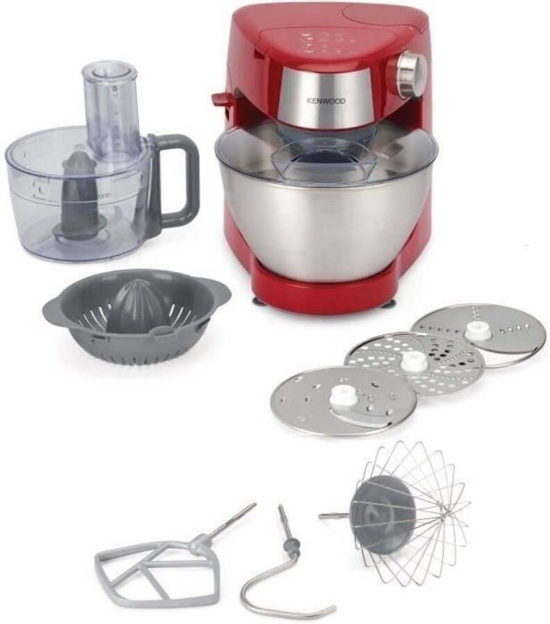 Kenwood Compacte multifunctionele banketbakkersrobot KHC290A.E0RD 1000 W 4 3 L kom Rood
