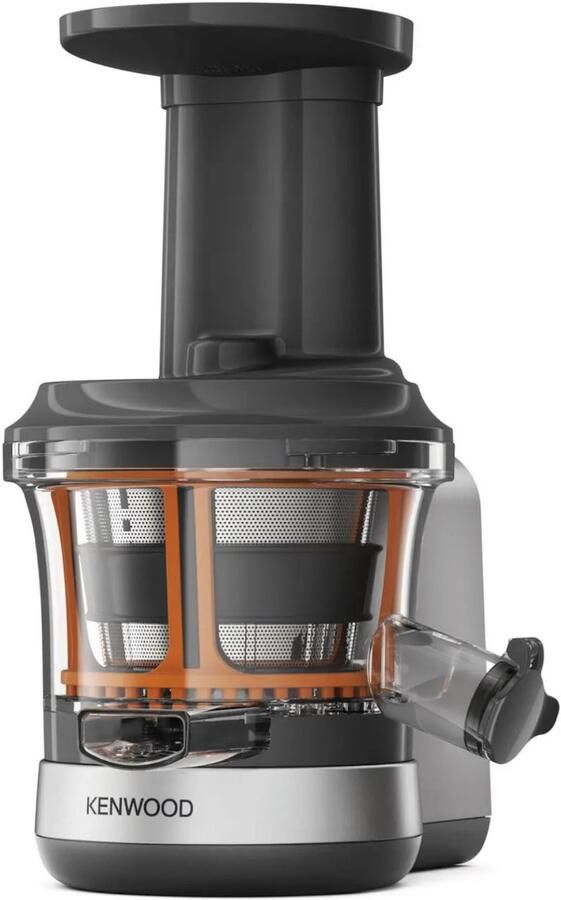 Kenwood KAX720PL SlowJuicer Elektrische Sapcentrifuge voor Keukenmachines 400ml Capaciteit Anti-Drupfunctie Zilvergrijs