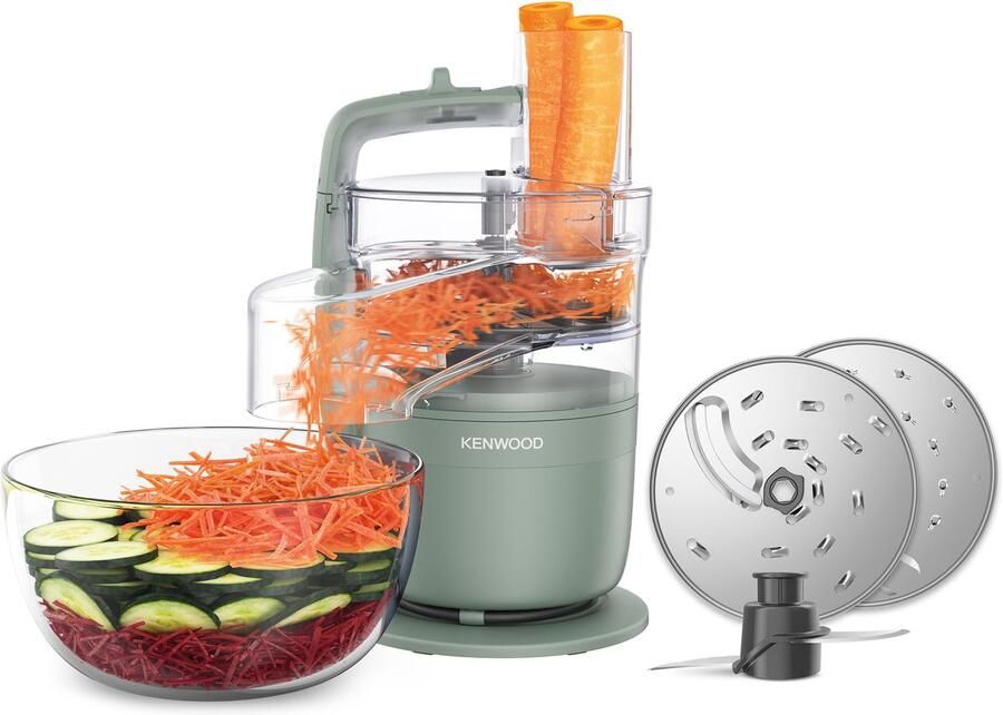 Kenwood MultiPro Go FDP23.140GR Foodprocessor Eucalyptus groen Express Serve Go collectie