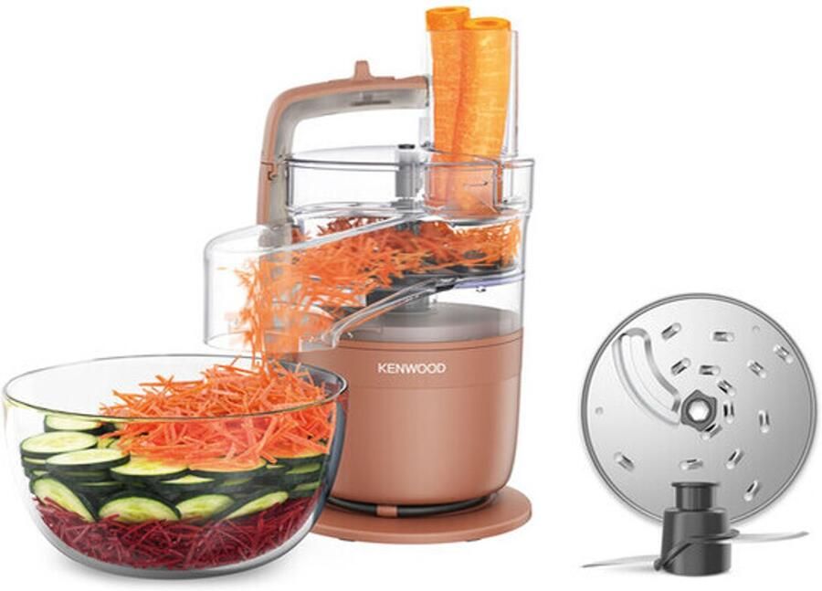 Kenwood MultiPro Go FDP23.140RD Foodprocessor Red Clay Express Serve Go collectie