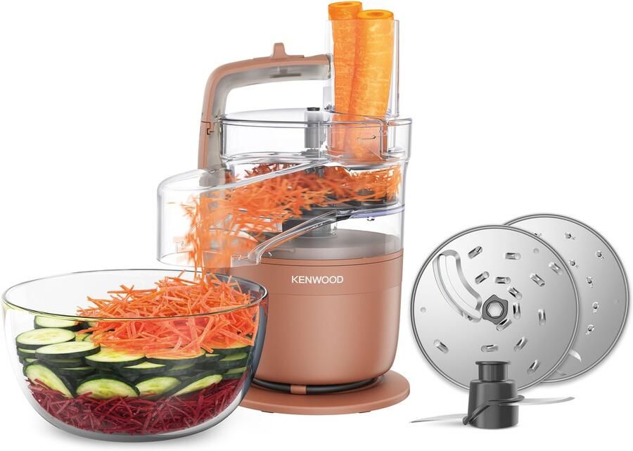 Kenwood MultiPro Go FDP23.140RD Foodprocessor Red Clay Express Serve Go collectie