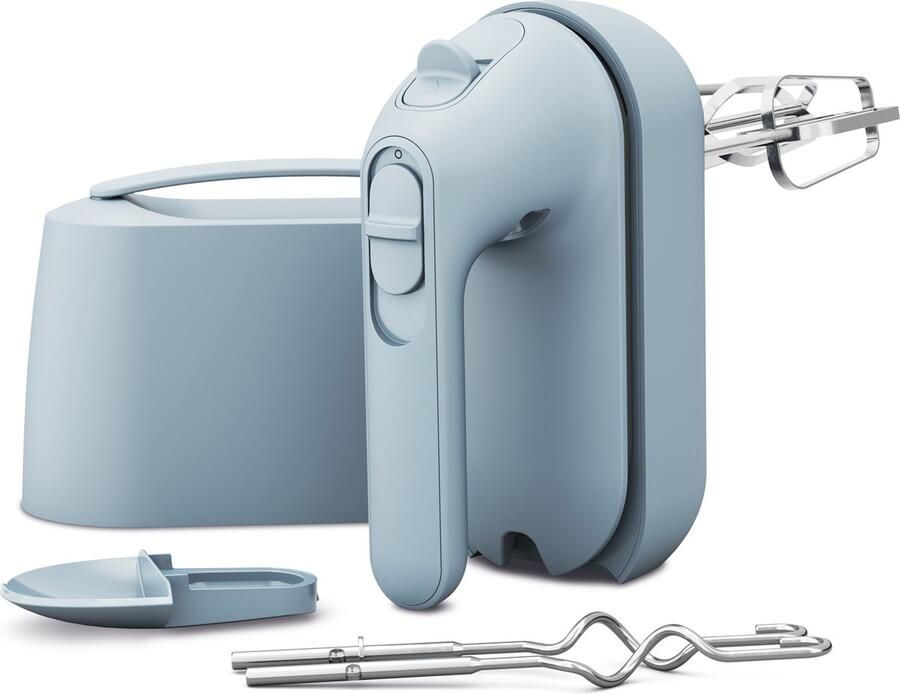 Kenwood Quickmix GO handmixer HMP40.000GY Grijs Alles in één opbergsysteem Geïntegreerde maatlepel 350W 5 snelheden en slow start 30% gerecycled plastic [onderdeel GO collectie]