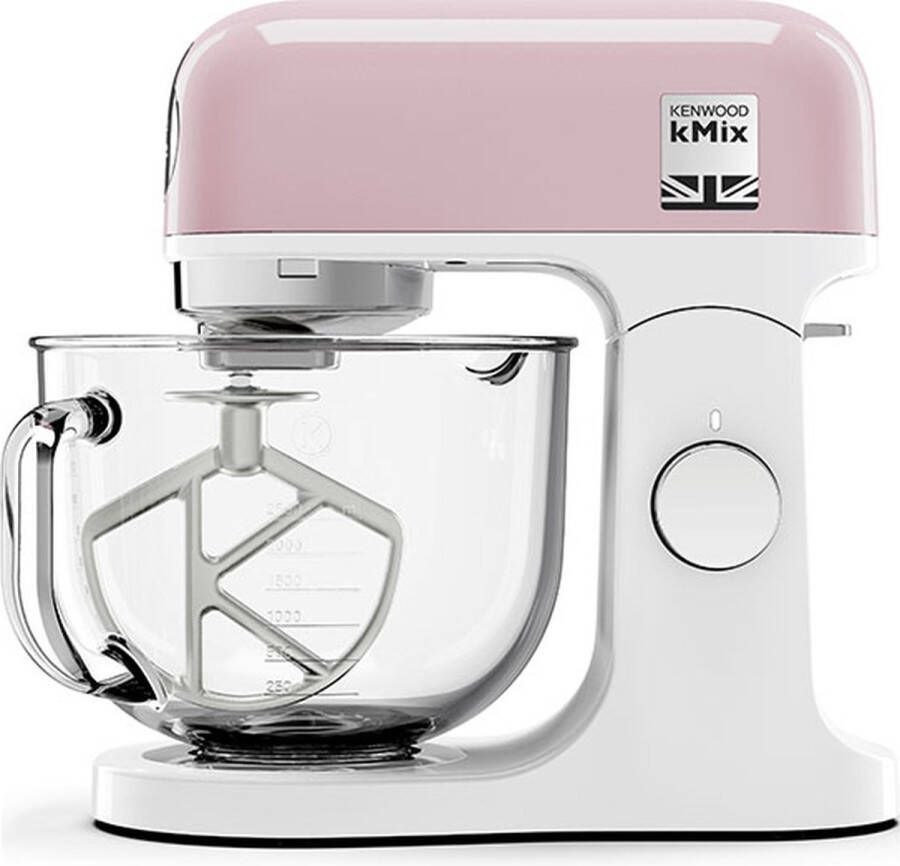 Kenwood kMix KMX754PP Keukenmachine Pastel pink Glazen mengkom 1000 Watt motor