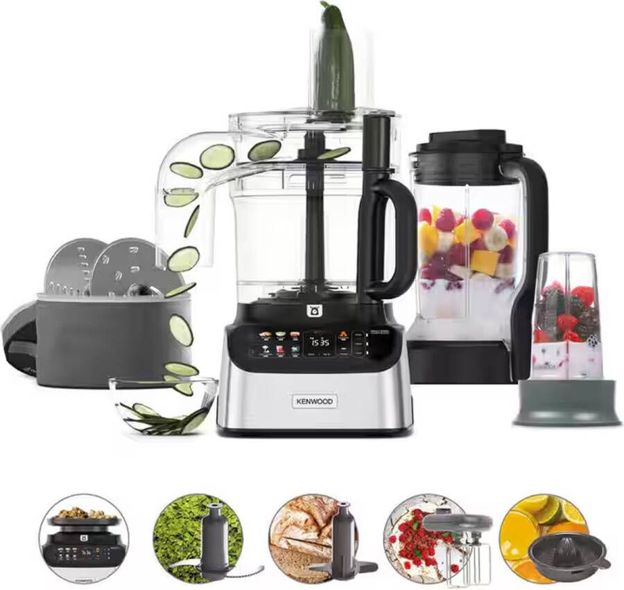 Kenwood Multipro One Touch foodprocessor en blender FDM73.850SS Keukenmachine