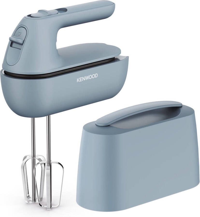 Kenwood Quickmix GO handmixer HMP40.000GY Grijs Alles in één opbergsysteem Geïntegreerde maatlepel 350W 5 snelheden en slow start 30% gerecycled plastic [onderdeel GO collectie]