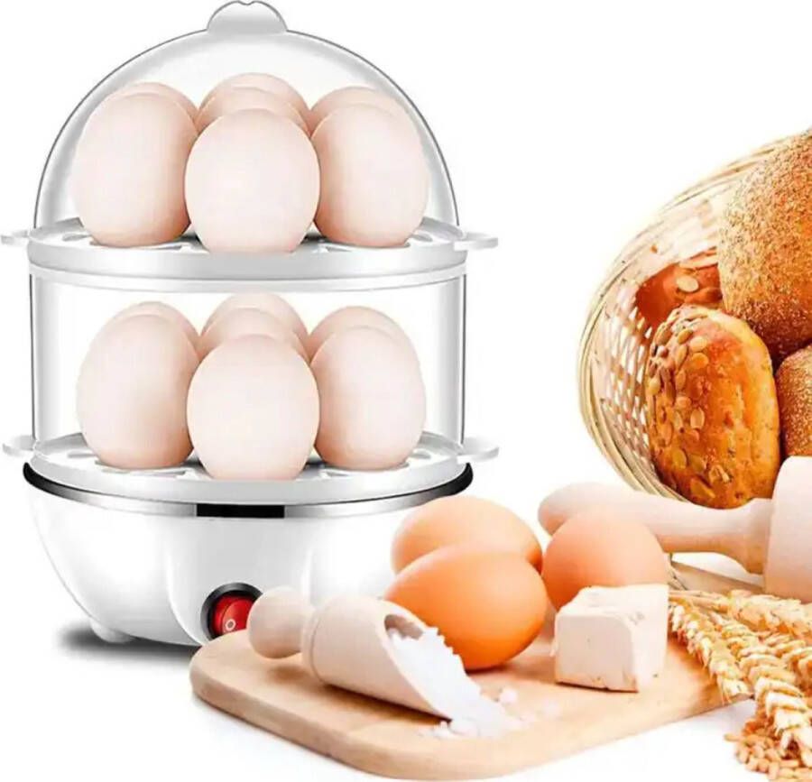 Kenz&co Eierkoker Ei Koker Eieren 7 14 21 eieren Dubbele Laag Stomer Groente Ontbijt Breakfast BPA Vrij