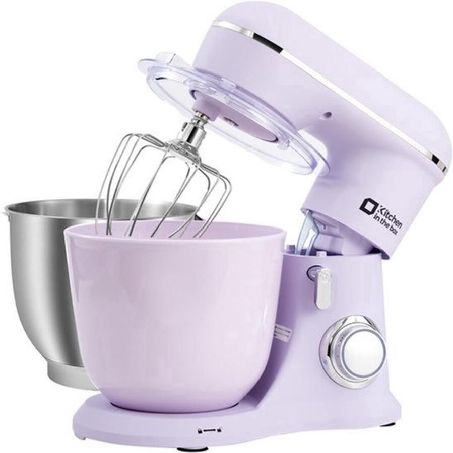 Keukenmachine Elektrisch 1300 W Vermogen 4 5 Liter Mengkom 10 Snelheden Lila Staande Mixer