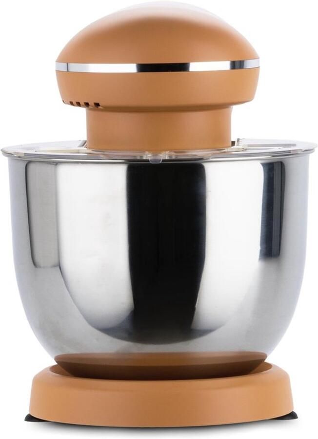 Keukenmachine Kneedmachine 1500 W Vermogen 5 Liter Roestvrijstalen Kom Oranje Staande Mixer