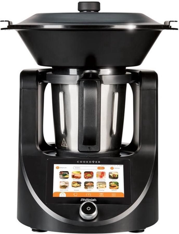 Keukenmachine met kookfunctie universele keukenmachine met wifi en weegschaal multifunctionele keukenrobot voor het koken lcd-display met touch-toetsen
