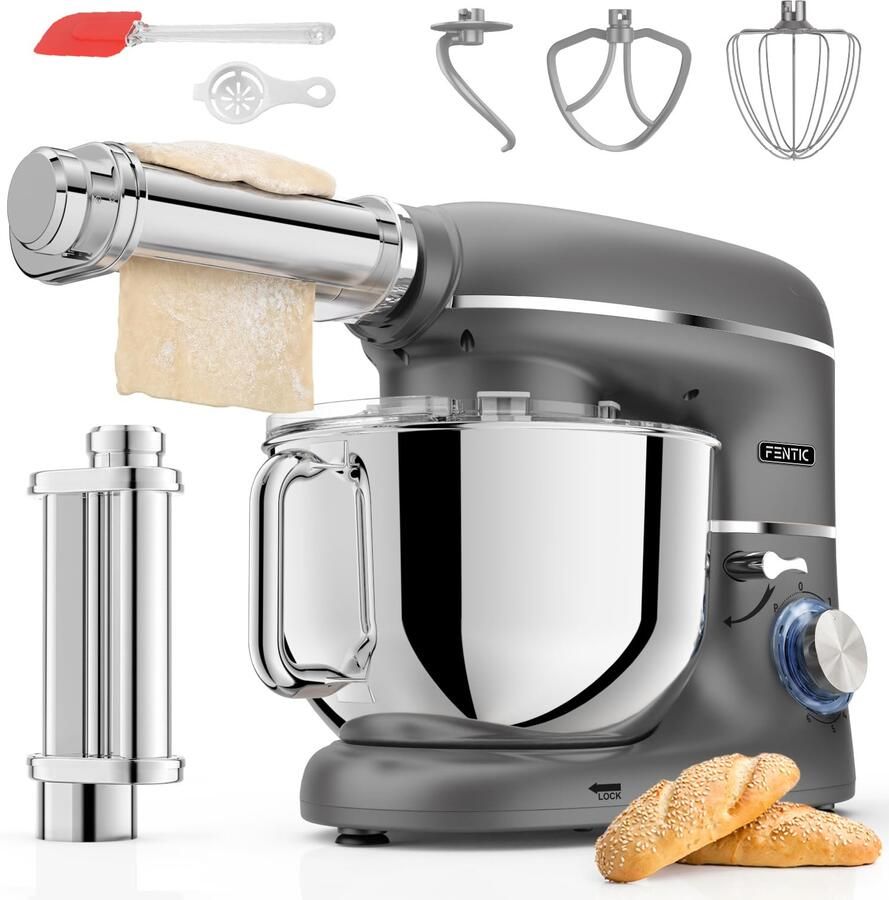 Keukenmachine met Pastamaker en 6 2L Mengkom