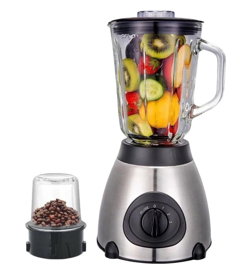 Keukenmachine Mixer met Afneembare Glazen Beker