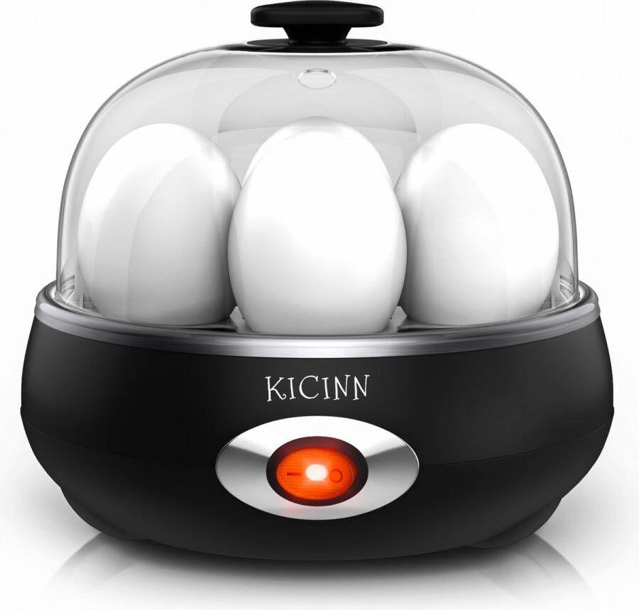 Kicinn Eierkoker electrisch Geschikt voor 7 eieren Zwart - Foto 1