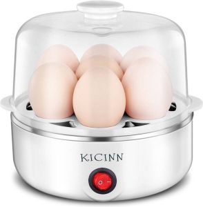 Kicinn Elektrische Eierkoker Geschikt voor 7 eieren Wit