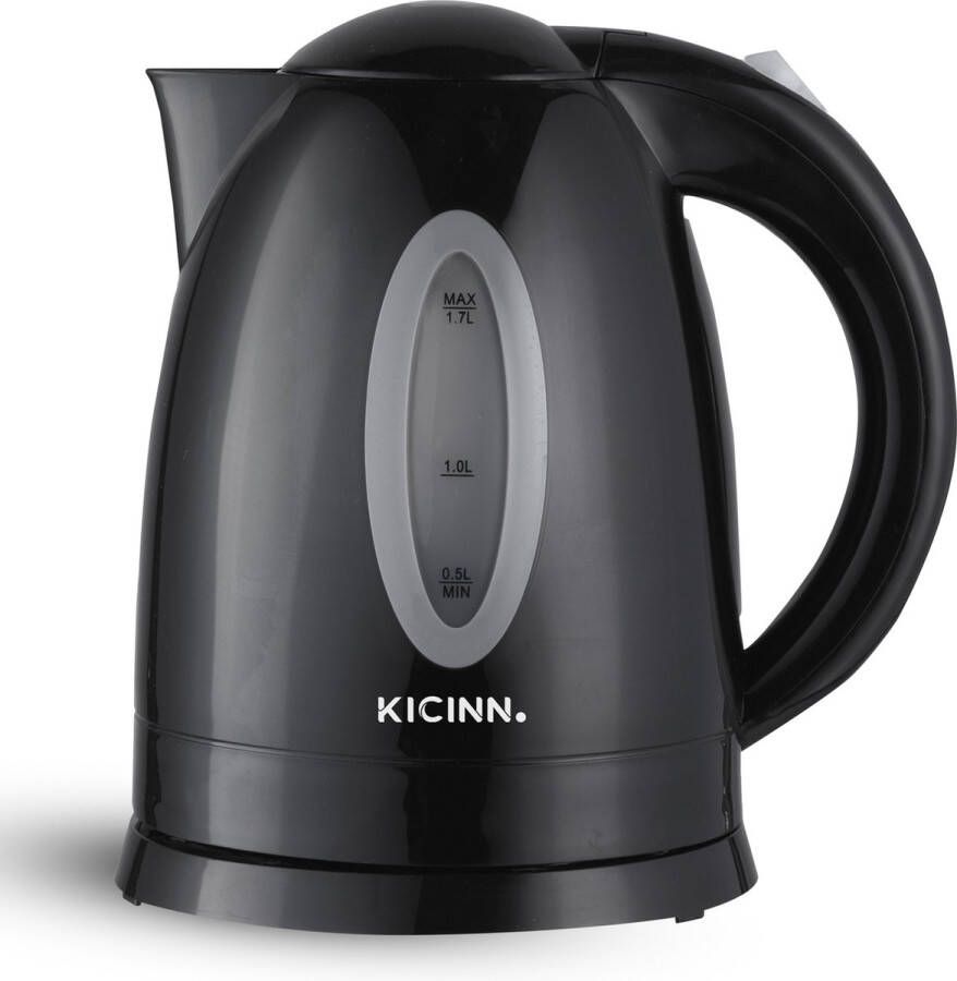 Kicinn Waterkoker Zwart Elektrische Waterkoker 1 7 Liter 2200 Watt - Foto 1