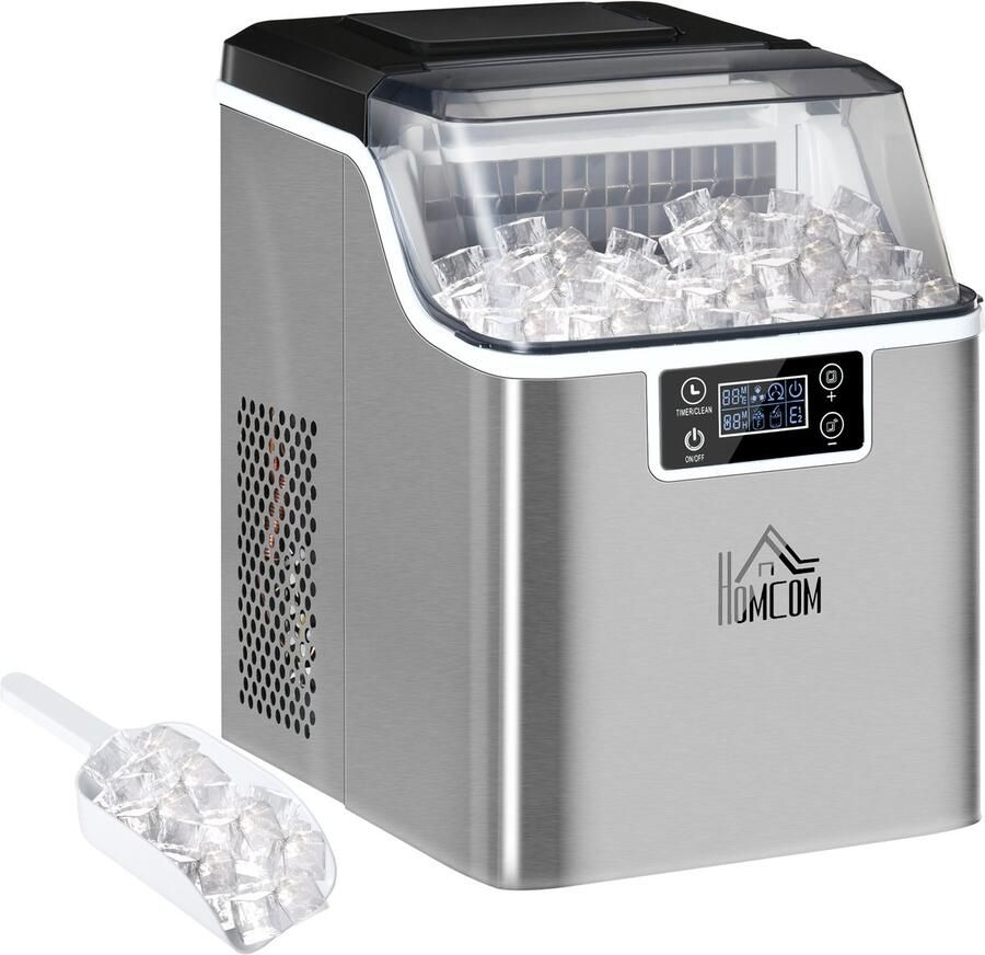 Killogood Ijsblokjesmachine 20kg 24u 2 3L ijsie met 3 2L watertank zilver