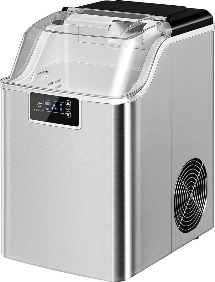 Killogood Ijsblokjesmachine 20kg 24u ijsie met 2 1L watertank zilver - Foto 2