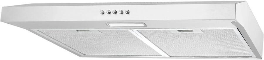 KIRA Afzuigkap 3 Snelheden met LED Onderbouw Afzuigkap 60 cm Wit 49cm x 82cm x 60cm