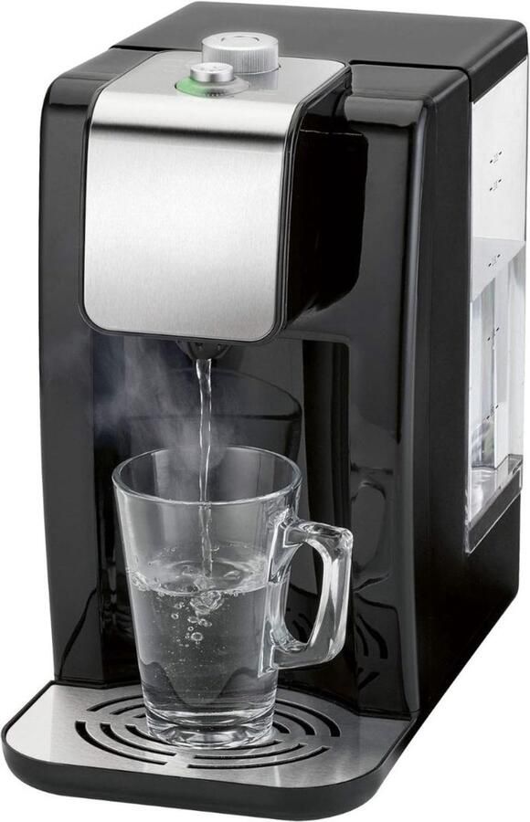 KIRA Heetwaterdispenser Waterkoker Heetwatertap Zwart 27cm x 16cm x 31cm
