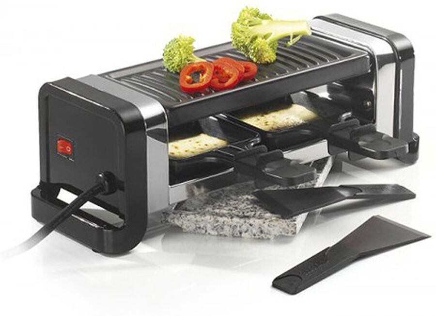 KITCHEN CHEF raclettemachine 2 personen 350w zwart gr202-350n