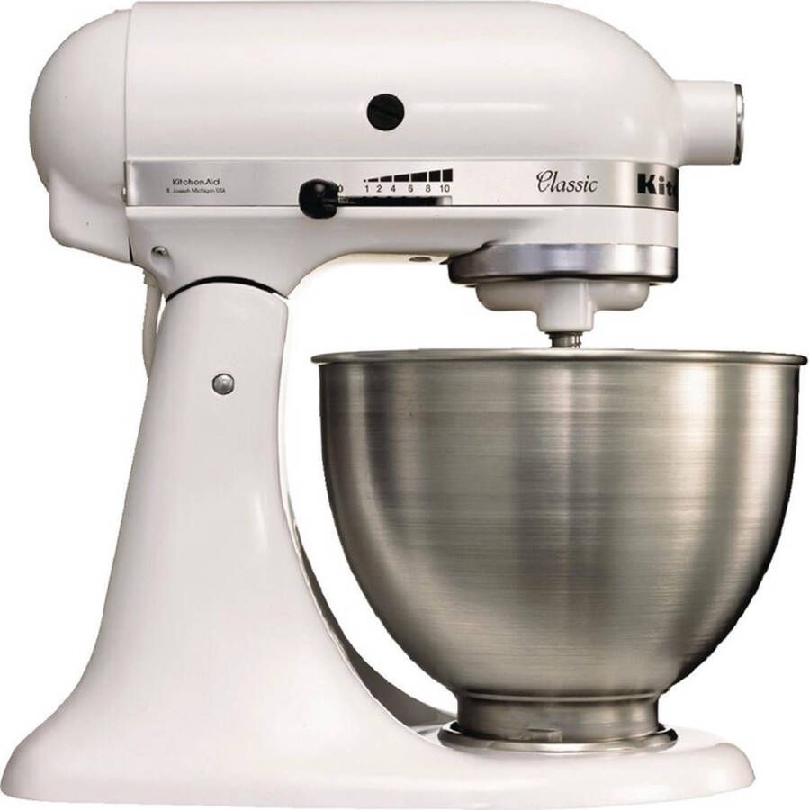 KitchenAid 5K45SSBWH Keukenmixer Wit