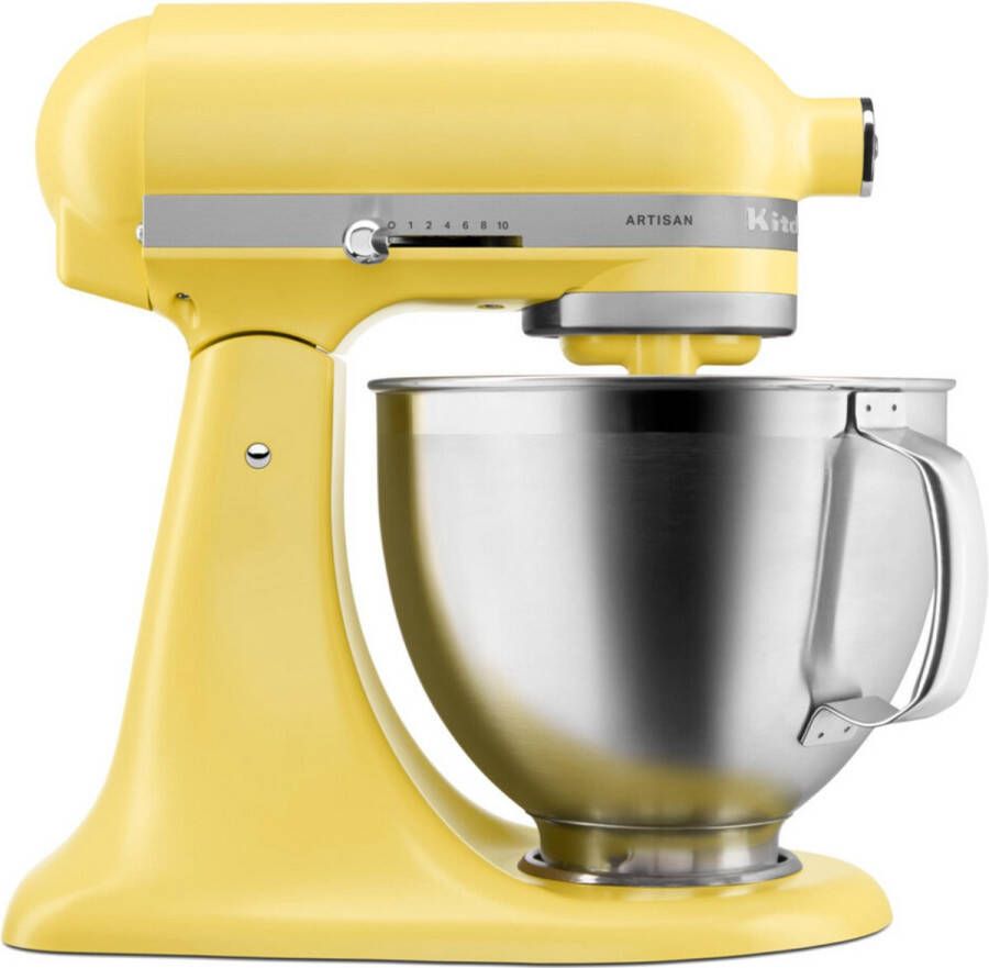 KitchenAid 5KSM195PSEBT mixer Staande mixer 300 W Roestvrijstaal Geel