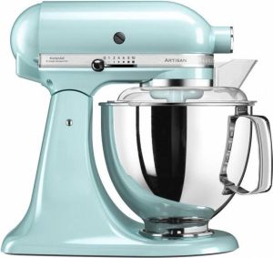 KitchenAid Keukenrobot Keukenmachine Artisan met extra accessoires Moederdag cadeautje 4 8 L IJsblauw