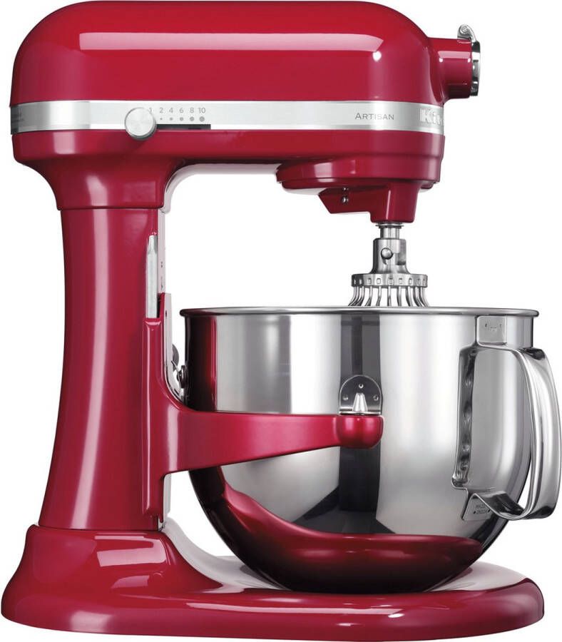 KitchenAid Artisan Standmixer Keukenrobot met kantelbare kop accessoires en capaciteit van 6 9L In de hoogte verstelbaar Moederdagcadeautje rood