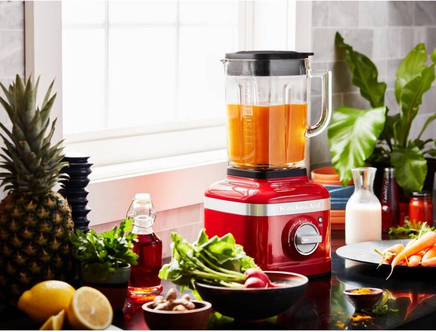 KitchenAid Blender Artisan Glazen kan van 1 4 L 1200W Smoothie maker Keizerrood
