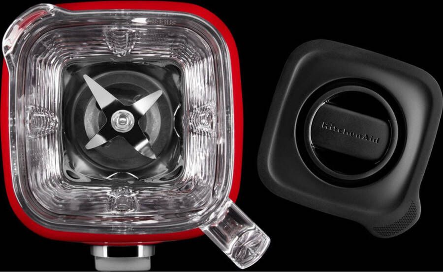 KitchenAid Blender Artisan Glazen kan van 1 4 L 1200W Smoothie maker Rood - Foto 2