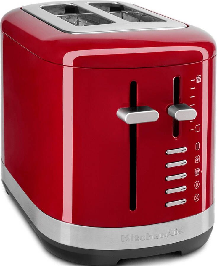 KitchenAid Broodrooster voor 2 sneden 7 standen voor bruiningsregeling en extra functies Extra brede sleuven Keizerrood