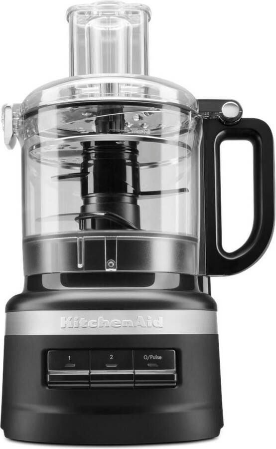 KitchenAid Foodprocessor Multifunctionele Keukenmachine voor verschillende soorten ingrediënten Compacte keukenapparatuur voor hakken snijden raspen kneden 1 7 L Zwart