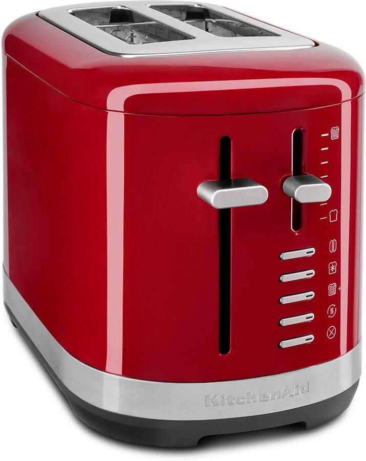 KitchenAid Broodrooster voor 2 sneden 7 standen voor bruiningsregeling en extra functies Extra brede sleuven Keizerrood