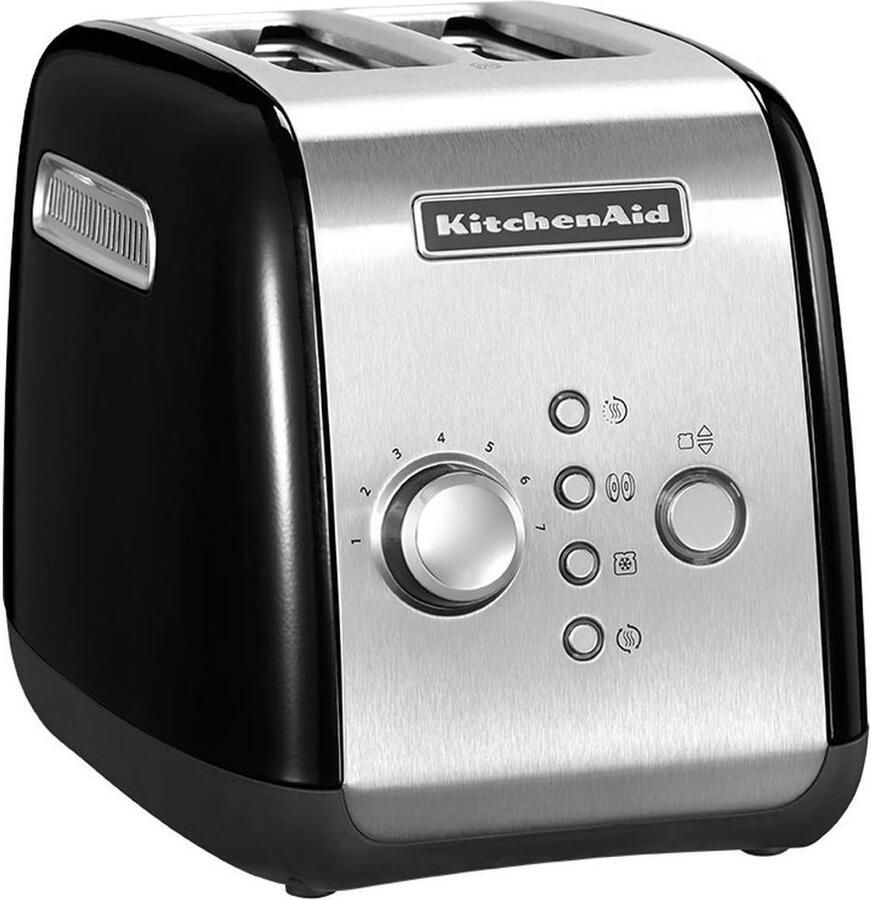 KitchenAid 5KMT221EOB Broodrooster RVS 2 Sleuven Automatisch 1100 W