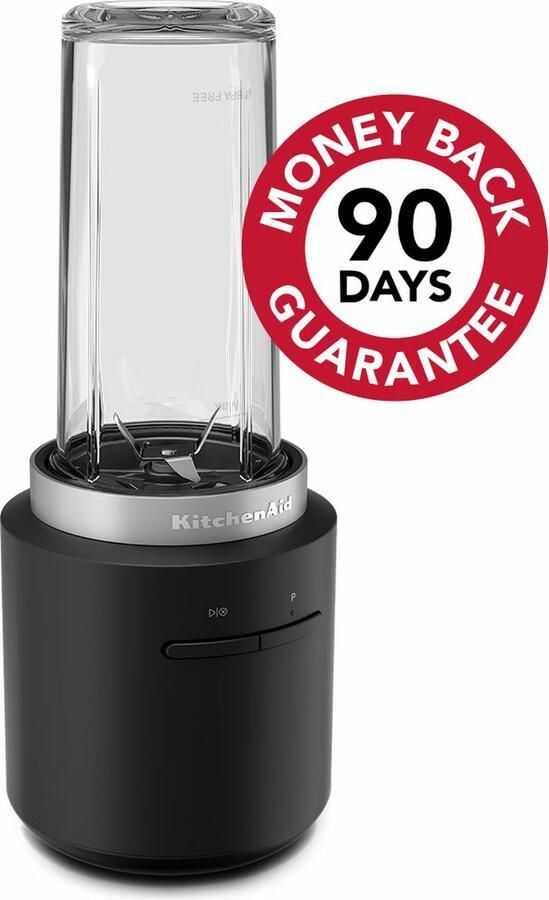 KitchenAid Foodprocessor Go Draagbare blender met batterij BPA-vrij 473 ml Zwart - Foto 4