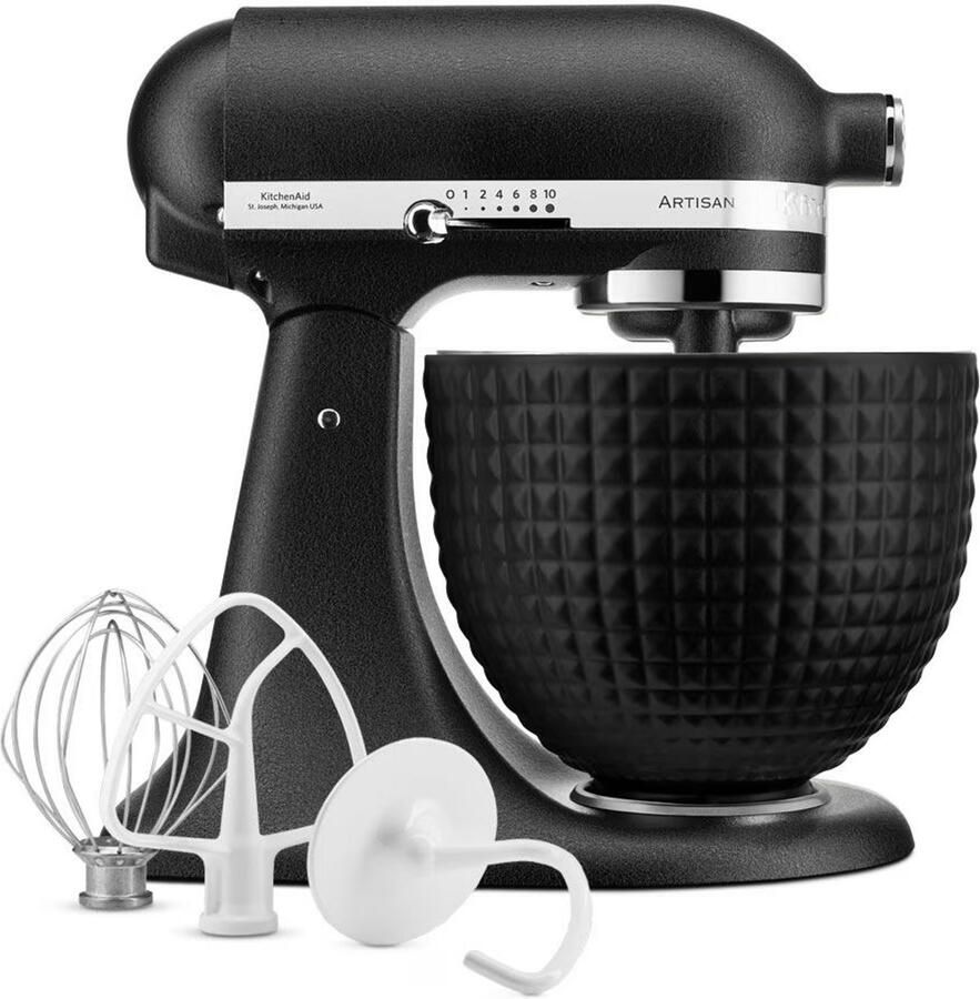 KitchenAid Artisan 5KSM156CXEBK Keukenmachine 4 7L Vulkaanzwart 3 Menghaken