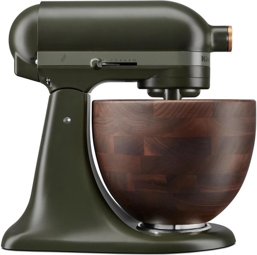 KitchenAid Artisan 5KSM180WSEEG Mixer Evergreen 4 7L kom Draadgarde Kneedhaak Menghaak