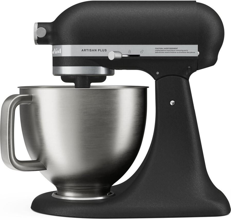 KitchenAid Artisan Plus 5KSM50PKVEBK Keukenmachine 4 7 Liter 325W Kantelbare Motorkop Gietijzer Zwart (Cast Iron Black)