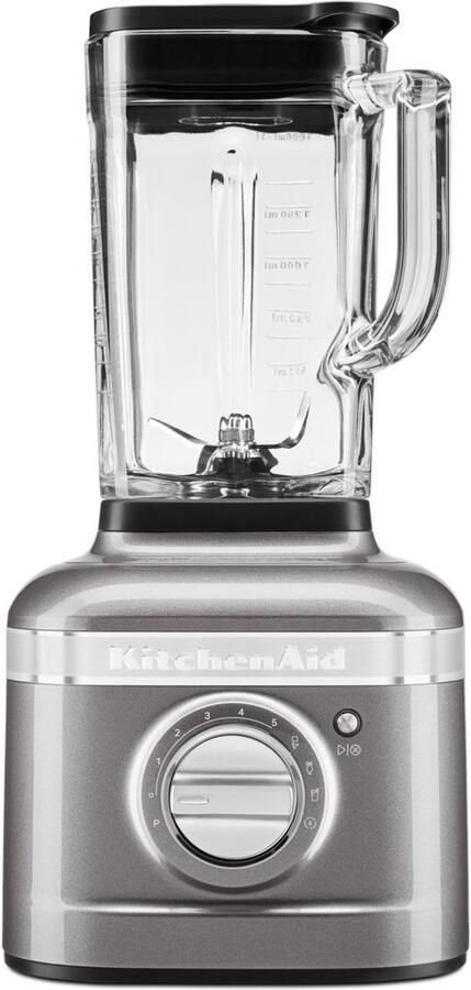 KitchenAid Blender 5KSB4026EMS Artisan Glazen kan van 1 4 L 1200W Smoothie maker Zilver