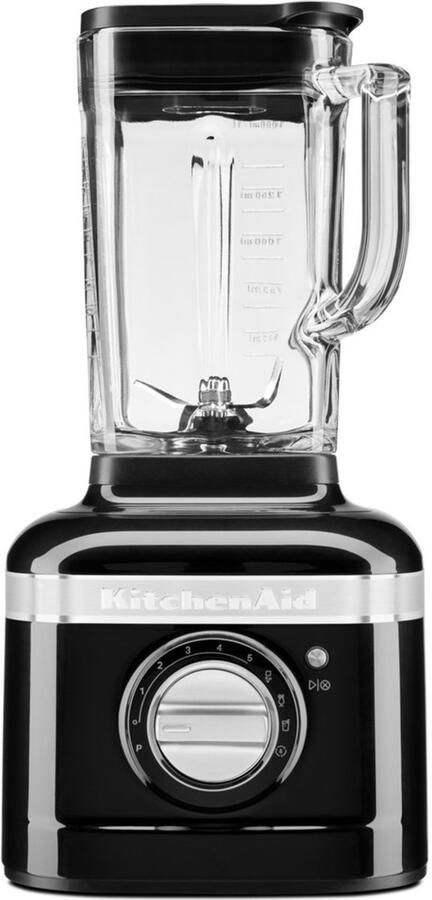 KitchenAid Blender Artisan Glazen kan van 1 4 L 1200W Smoothie maker Onyx Zwart