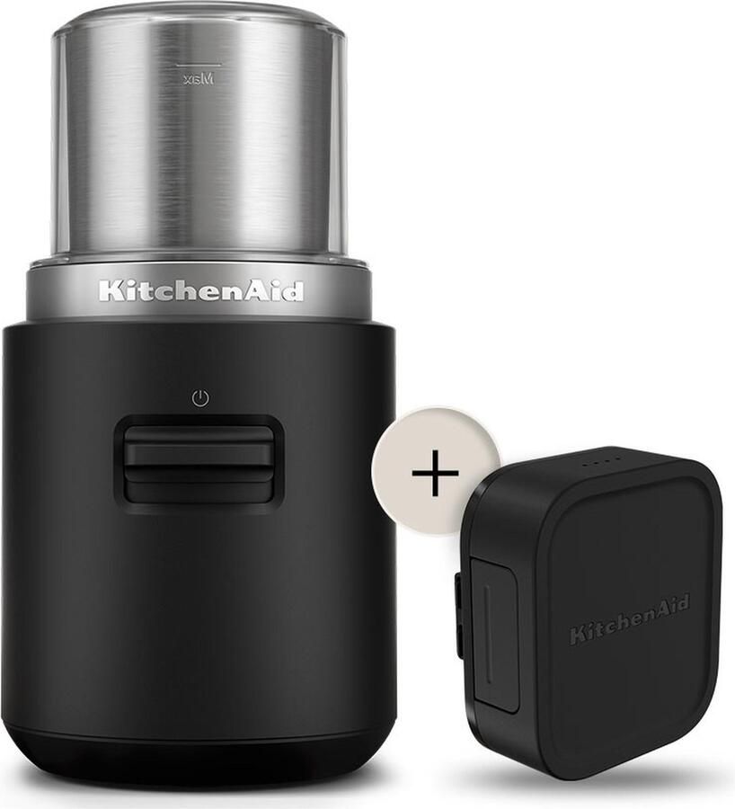 KitchenAid Go 5KBGR111BM Elektrische Koffiemolen Draadloos Mat Zwart