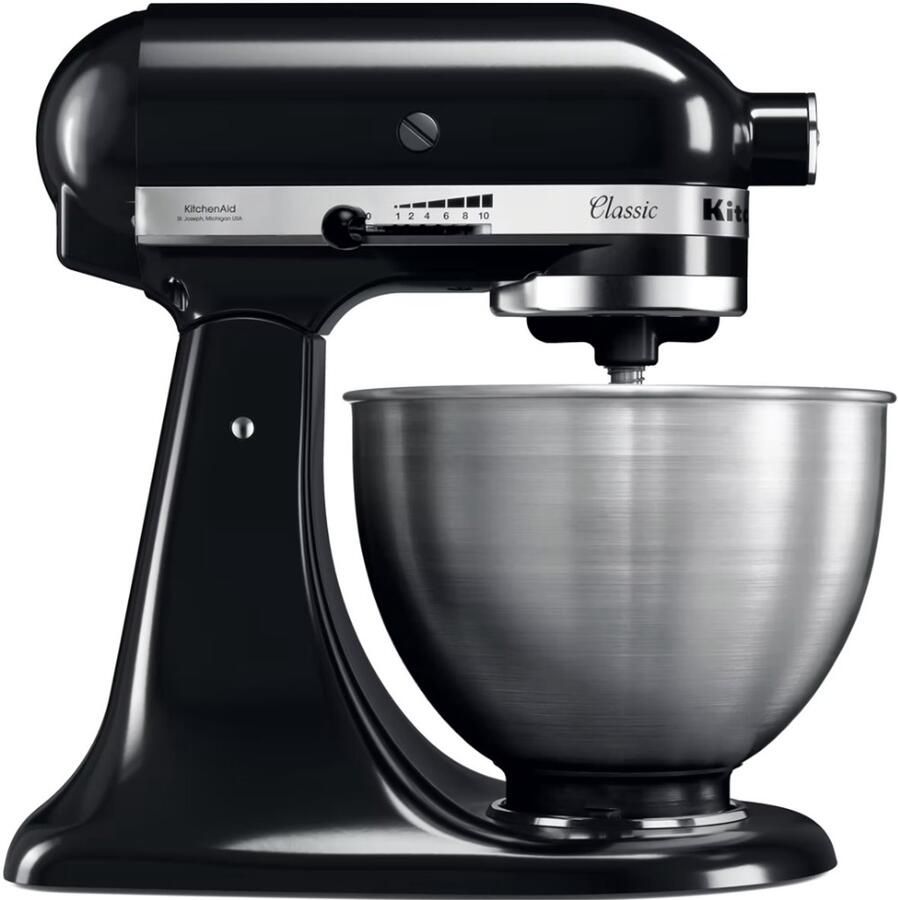 Kitchenaid Classic Keukenmachine 5K45SSEOB Onyx Zwart | Keukenrobots | Keuken&Koken Keukenapparaten | 5K45SSEOB