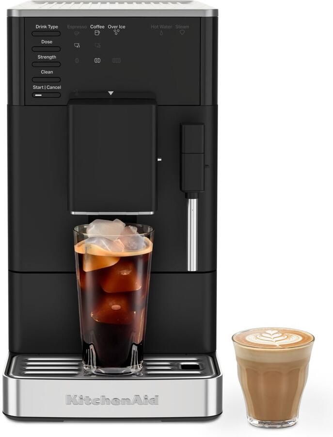KitchenAid KF2 Volautomatisch Espressomachine met stoompijpje en ijskoffiefunctie 5KES8452EBM