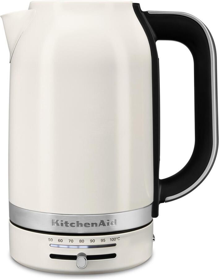 KitchenAid 5KEK1701EPL waterkoker 1 7 l 2400 W Zwart Roestvrijstaal Wit