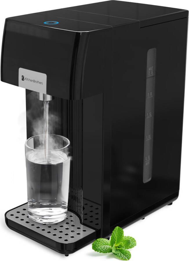 KitchenBrothers Heetwaterdispenser 2 5L Instant Waterkoker 0 5L per minuut 100℃ Zwart